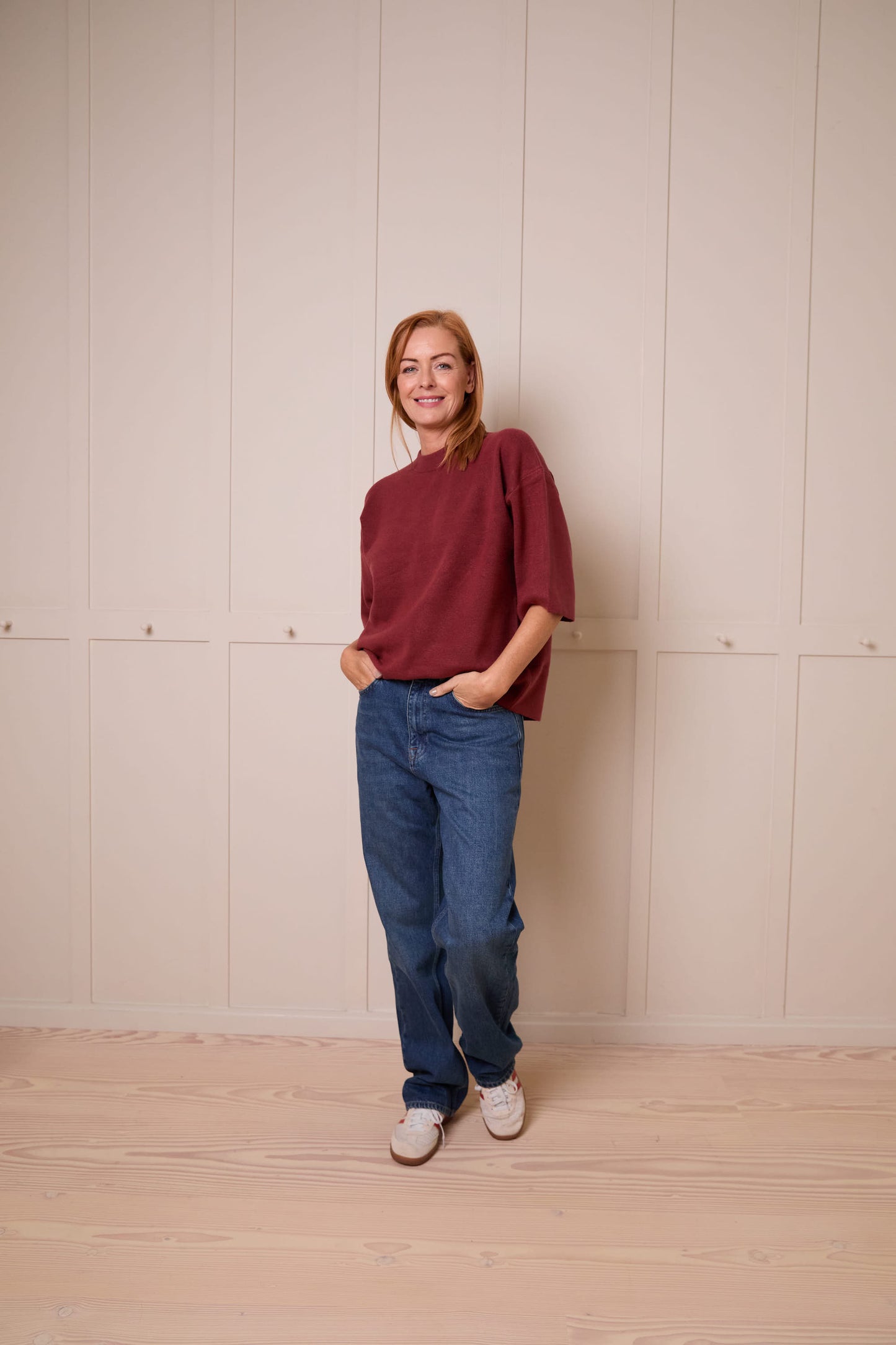 Super Relax Jean in Mid Sand Wash | Sustainable Denim