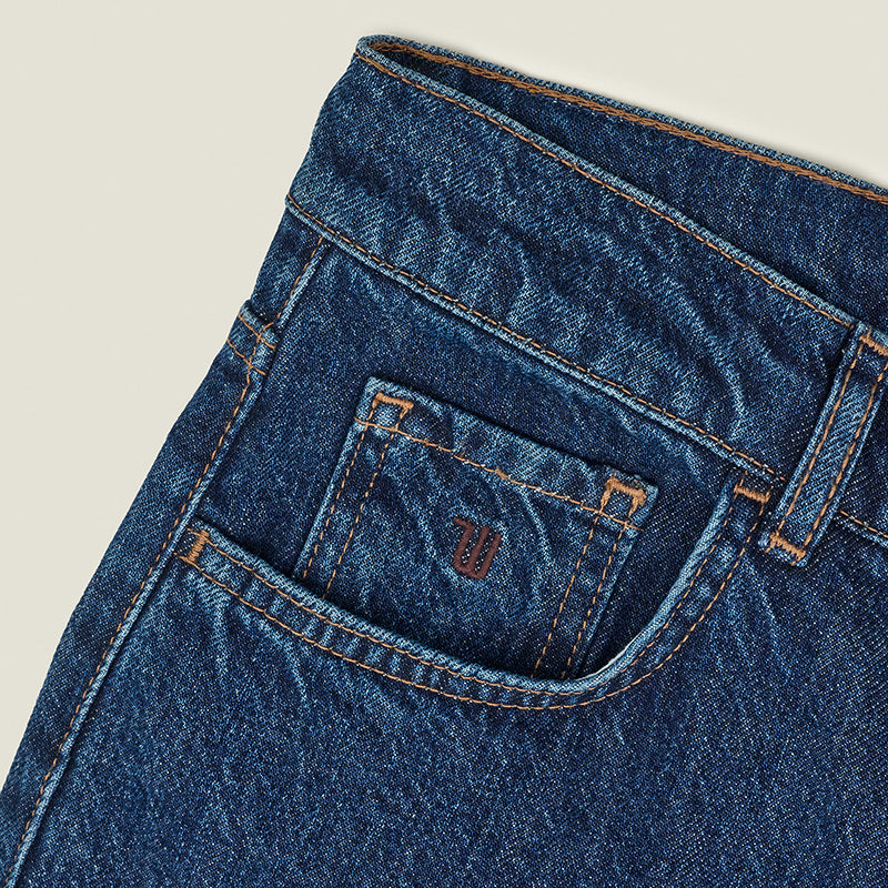 Dead Straight Jeans in Dark Wash Denim