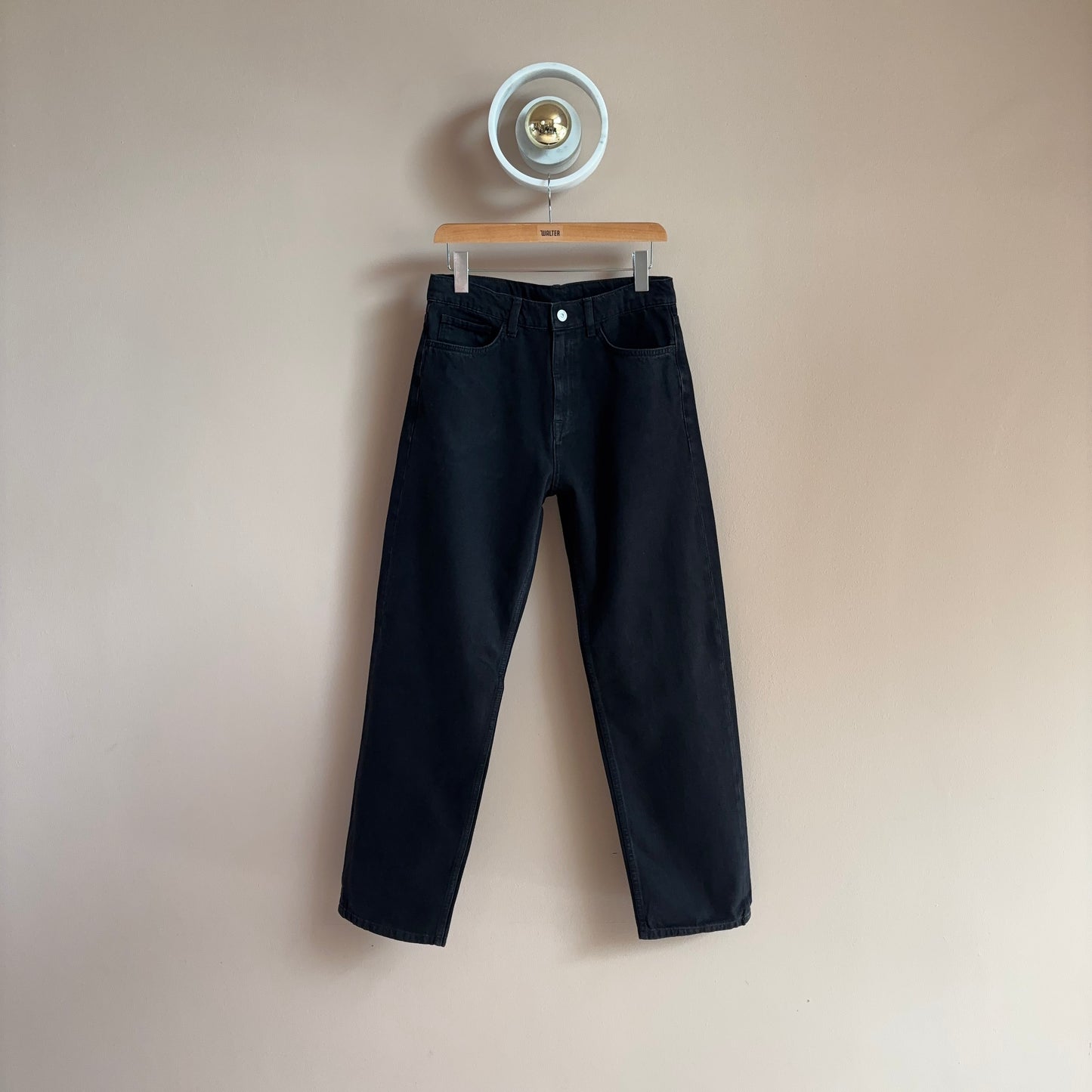 Super Relaxed Fit Black Jeans
