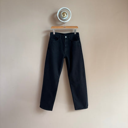 Super Relaxed Fit Black Jeans