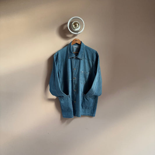Light Wash Lisbon Chore  Utility Jacket - new in