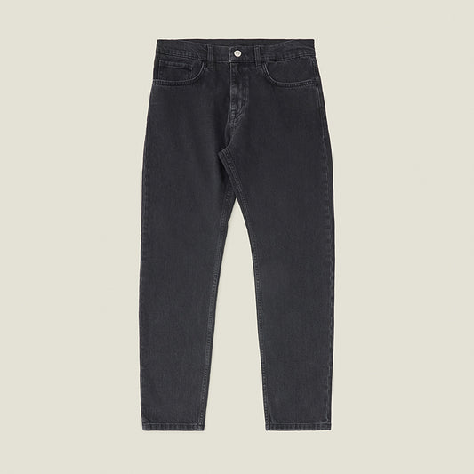 Regular Taper Black Jeans