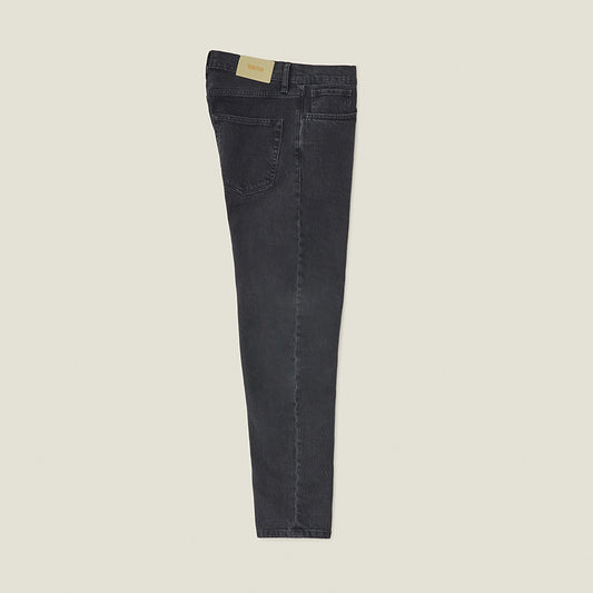 Regular Taper Black Jeans
