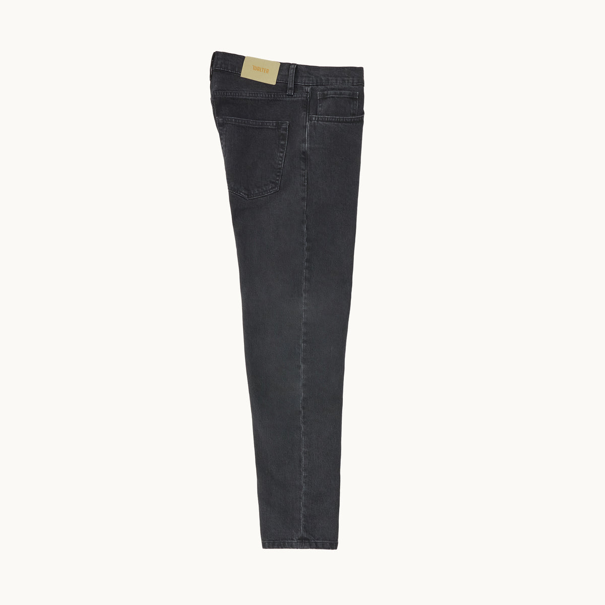 Regular Taper Black Jeans