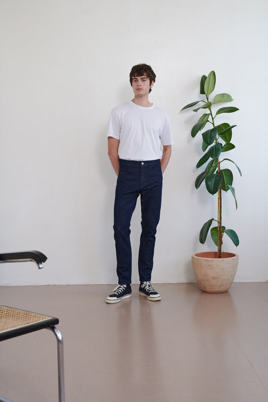 Regular Taper Jean in Deep Indigo