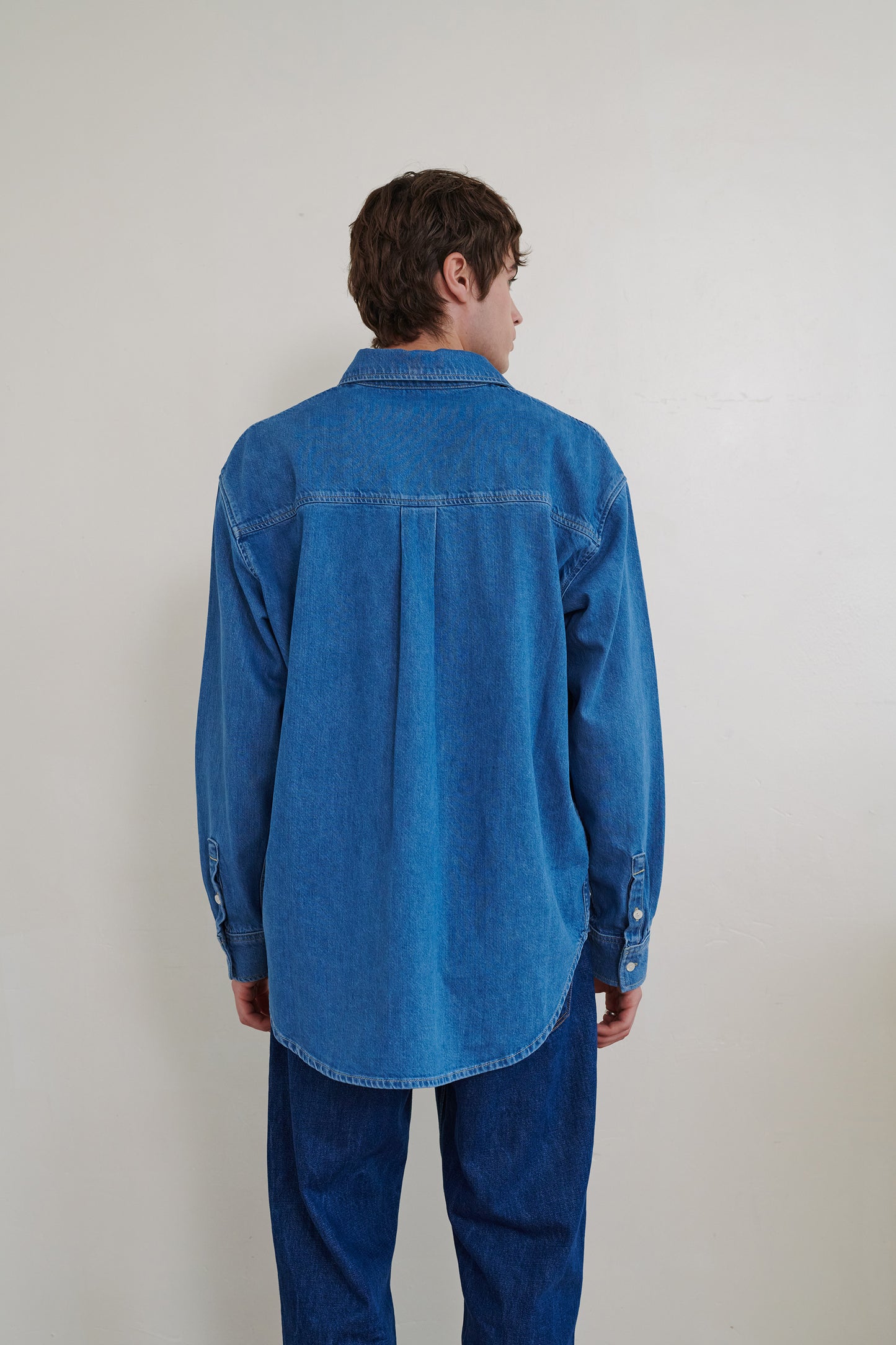 Grandpa Shirt in Pure Indigo