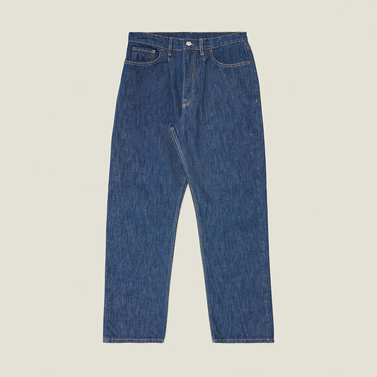 Pleat Relax jean in Rinse Wash
