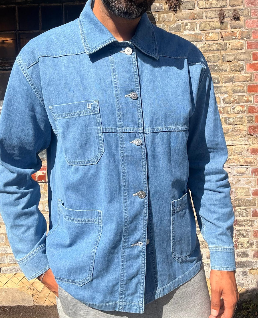 Light Wash Lisbon Chore  Utility Jacket