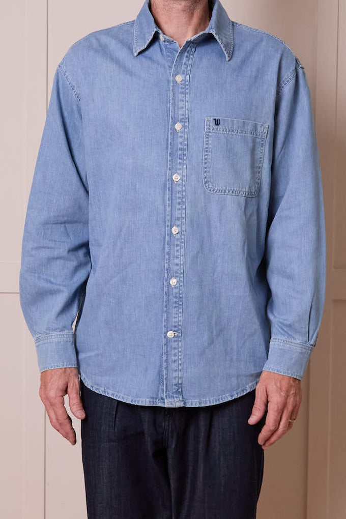 Grandpa Leroy Shirt in Light Wash